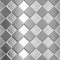 Metal silver checked pattern