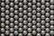 Metal sling balls arranged in rows, balls for bearings