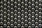 Metal sling balls arranged in rows, balls for bearings