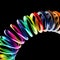 Metal spring background rainbow