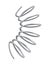 Metal spring. Spiral shape. Vector icon of swirl line or curved wire cord, shock absorber or equipment part. Repair