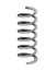 Metal spring. Spiral shape. Vector icon of swirl line or curved wire cord, shock absorber or equipment part. Repair