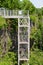 Metal staircase to the Niagara Glen hiking trails along the Niagara River Gorge