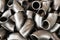 Metal steel elbows background