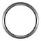 Metal/steel ring/circular icon. Isolated on white