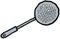 Metal strainer vector drawing