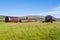 Metal tanks abandoned in the foothills of the Urals