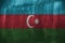 Metal texutre or bacground with Azerbaijan flag