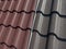 Metal tile for the roof of buildings. Different variants