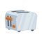 Metal toaster icon on a white background