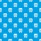 Metal trashcan pattern seamless blue