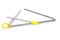 Metal triangle, percussion musical instrument, easy to use for orchestras and ensembles