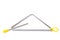 Metal triangle, percussion musical instrument, easy to use for orchestras and ensembles