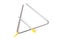 Metal triangle, percussion musical instrument, easy to use for orchestras and ensembles