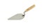 Metal trowel with wooden handle