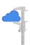 Metal vernier caliper with Cloud Icon