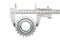 Metal Vernier Caliper with Gear Wheel