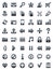 Metal web and multimedia icons