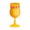 Metal wine cup icon