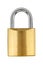 Metal yellow padlock