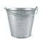 Metal zinc bucket isolated