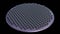 Metalens. Array of small lenses mounted on disk wafer. 3d render illustration view 1