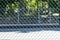 Metalic mesh green fence