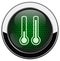 Metalic thermometer icon