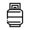 Metallic Barrel Icon Vector Outline Illustration