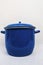 Metallic blue cooking pots