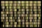 Metallic, bronze, gold, silver, chrome, copper metal foil texture gradient template Vector swatch set