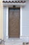 Metallic brown painted house door