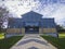 Metallic building of University of Extremadura, Badajoz, Spain