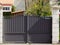 Metallic classic black steel high home metal aluminum house gate