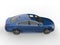 Metallic dark blue Volkswagen Passat 2018 - 2021 model - top down view