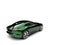 Metallic dark green modern sports concept car