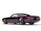 Metallic dark purple beautiful vintage American classic car - rear view