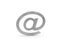 Metallic email symbol