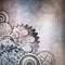 Metallic gears background