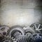 Metallic gears background