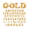 Metallic Gold alphabet Balloons, golden letter type for Text, Letter, new year, holiday, birthday, celebration. Golden shiny brigh