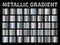 Metallic gradients. Silver foil, grey shiny metal gradient border ribbon frame, aluminum shiny chrome with reflection