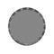 Metallic gray circle