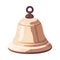 Metallic handbell icon ringing