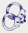 Metallic handcuffs