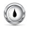 metallic icon with a drop. vector