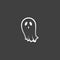 Metallic Icon - Halloween ghost