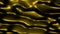 Metallic liquid with ripple lines on surface. Design. Rotating background with liquid texture and ripples on surface