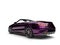 Metallic magenta modern luxury convertible car