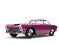 Metallic magenta vintage muscle car